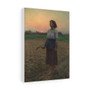 Song of the lark by Jules Breton , Stretched Canvas,Song of the lark by Jules Breton - Stretched Canvas