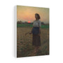 Song of the lark by Jules Breton , Stretched Canvas,Song of the lark by Jules Breton - Stretched Canvas