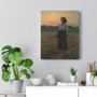 Song of the lark by Jules Breton - Stretched Canvas,Song of the lark by Jules Breton , Stretched Canvas