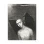 The Fallen Angel Spreads His Black Wings (1886) by Odilon Redon  -  Stretched Canvas