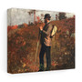 Man with a Knapsack (1873) by Winslow Homer. Original from The Smithsonian , Stretched Canvas,Man with a Knapsack (1873) by Winslow Homer. Original from The Smithsonian - Stretched Canvas