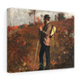 Man with a Knapsack (1873) by Winslow Homer. Original from The Smithsonian , Stretched Canvas,Man with a Knapsack (1873) by Winslow Homer. Original from The Smithsonian - Stretched Canvas