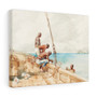 The Conch Divers (1885) by Winslow Home , Stretched Canvas,The Conch Divers (1885) by Winslow Home - Stretched Canvas