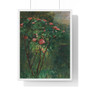 Gustave Caillebotte Le rosier fleuri  ,  Premium Framed Vertical Poster,Gustave Caillebotte Le rosier fleuri  -  Premium Framed Vertical Poster