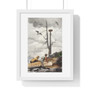 The Eagle's Nest (1902) by Winslow Homer , Premium Vertical Framed Poster,The Eagle's Nest (1902) by Winslow Homer - Premium Vertical Framed Poster