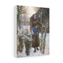 Last Flowers by Jules Breton , Stretched Canvas,Last Flowers by Jules Breton - Stretched Canvas