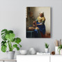  by Johannes Vermeer  - Stretched Canvas,The Milkmaid, (ca. 1660), by Johannes Vermeer  , Stretched Canvas,The Milkmaid, (ca. 1660), by Johannes Vermeer  - Stretched Canvas,The Milkmaid, (ca. 1660)