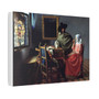 Johannes Vermeer's The Wine Glass (ca. 1658 -1660) - Stretched Canvas