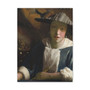 Girl with a Flute (ca. 1665-1675), attributed to Johannes Vermeer- Stretched Canvas