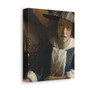 Girl with a Flute (ca. 1665-1675), attributed to Johannes Vermeer- Stretched Canvas