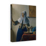 1665) by Johannes Vermeer, Stretched Canvas,Young Woman with a Water Pitcher (ca.1662-1665) by Johannes Vermeer- Stretched Canvas,Young Woman with a Water Pitcher (ca.1662