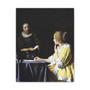 Johannes Vermeer's Mistress and Maid (ca. 1666-1667) - Stretched Canvas