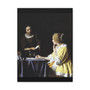 Johannes Vermeer's Mistress and Maid (ca. 1666-1667) - Stretched Canvas