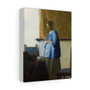 Woman Reading a Letter (ca. 1663) by Johannes Vermeer- Stretched Canvas,Woman Reading a Letter (ca. 1663) by Johannes Vermeer, Stretched Canvas