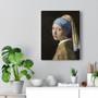 Johannes Vermeer's Girl with a Pearl Earring (ca. 1665), Stretched Canvas,Johannes Vermeer's Girl with a Pearl Earring (ca. 1665)- Stretched Canvas