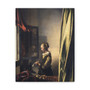 Johannes Vermeer's Girl Reading a Letter by an Open Window (ca. 1659)-Stretched Canvas