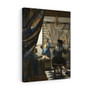 Johannes Vermeer's The Allegory of Painting (ca. 1666 ,1668), Stretched Canvas,Johannes Vermeer's The Allegory of Painting (ca. 1666 -1668)- Stretched Canvas