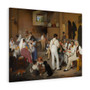 Ditlev Blunck's Danske kunstnere på et romersk osteri, version II (Danish artists at a Roman cheese factory, version II) - Stretched Canvas,Ditlev Blunck's Danske kunstnere på et romersk osteri, version II (Danish artists at a Roman cheese factory, version II) - Stretched Canvas,Ditlev Blunck's Danske kunstnere på et romersk osteri, version II (Danish artists at a Roman cheese factory, version II) , Stretched Canvas