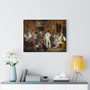 Ditlev Blunck's Danske kunstnere på et romersk osteri, version II (Danish artists at a Roman cheese factory, version II) , Stretched Canvas,Ditlev Blunck's Danske kunstnere på et romersk osteri, version II (Danish artists at a Roman cheese factory, version II) - Stretched Canvas,Ditlev Blunck's Danske kunstnere på et romersk osteri, version II (Danish artists at a Roman cheese factory, version II) - Stretched Canvas