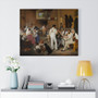 Ditlev Blunck's Danske kunstnere på et romersk osteri, version II (Danish artists at a Roman cheese factory, version II) , Stretched Canvas,Ditlev Blunck's Danske kunstnere på et romersk osteri, version II (Danish artists at a Roman cheese factory, version II) - Stretched Canvas,Ditlev Blunck's Danske kunstnere på et romersk osteri, version II (Danish artists at a Roman cheese factory, version II) - Stretched Canvas