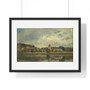 The Village of La Celle sous Moret by Eugène Lavieille - Premium Framed Horizontal Poster,The Village of La Celle sous Moret by Eugène Lavieille , Premium Framed Horizontal Poster