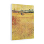 Vincent van Gogh's Wheat field with View of Arles (1888), Stretched Canvas,Vincent van Gogh's Wheat field with View of Arles (1888)- Stretched Canvas