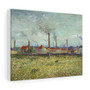 Vincent van Gogh's Factories at Clichy (1887) , Stretched Canvas,Vincent van Gogh's Factories at Clichy (1887) - Stretched Canvas
