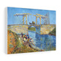 Vincent van Gogh's The Langlois Bridge at Arles with Women Washing (1888) , Stretched Canvas,Vincent van Gogh's The Langlois Bridge at Arles with Women Washing (1888) - Stretched Canvas