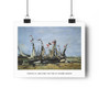 Trouville, Awaiting the Tide by Eugène Boudin , Premium Poster,Trouville, Awaiting the Tide by Eugène Boudin - Premium Poster,Trouville, Awaiting the Tide by Eugène Boudin - Premium Poster