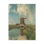 A Windmill on a Polder Waterway, Known as ‘In the Month of July’, Paul Joseph Constantin Gabriël, c. 1889 - Stretched Canvas