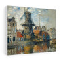 Claude Monet, The Windmill on the Onbekende Gracht, Amsterdam  ,  Stretched Canvas,Claude Monet, The Windmill on the Onbekende Gracht, Amsterdam  -  Stretched Canvas,Claude Monet, The Windmill on the Onbekende Gracht, Amsterdam  -  Stretched Canvas