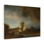  Stretched Canvas,Landscape with a Stone Bridge, Rembrandt van Rijn, c. 1638 - Stretched Canvas,Landscape with a Stone Bridge, Rembrandt van Rijn, c. 1638 - Stretched Canvas,Landscape with a Stone Bridge, Rembrandt van Rijn, c. 1638 