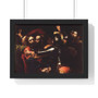 The Taking of Christ, Caravaggio -  Premium Framed Horizontal Poster,The Taking of Christ, Caravaggio ,  Premium Framed Horizontal Poster,The Taking of Christ, Caravaggio -  Premium Framed Horizontal Poster