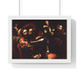 The Taking of Christ, Caravaggio -  Premium Framed Horizontal Poster,The Taking of Christ, Caravaggio ,  Premium Framed Horizontal Poster,The Taking of Christ, Caravaggio -  Premium Framed Horizontal Poster