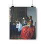 Johannes Vermeer’s The Girl with a Wineglass  , Giclée Art Print ,Johannes Vermeer’s The Girl with a Wineglass  - Giclée Art Print 