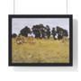 Reapers Resting in a Wheat Field (1885) by John Singer Sargent.  ,  Premium Framed Horizontal Poster,Reapers Resting in a Wheat Field (1885) by John Singer Sargent.  -  Premium Framed Horizontal Poster