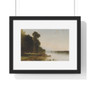 Summer Day on Conesus Lake, 1870, John Frederick Kensett, American , Premium Framed Horizontal Poster,Summer Day on Conesus Lake, 1870, John Frederick Kensett, American - Premium Framed Horizontal Poster,Summer Day on Conesus Lake, 1870, John Frederick Kensett, American - Premium Framed Horizontal Poster