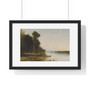 Summer Day on Conesus Lake, 1870, John Frederick Kensett, American , Premium Framed Horizontal Poster,Summer Day on Conesus Lake, 1870, John Frederick Kensett, American - Premium Framed Horizontal Poster,Summer Day on Conesus Lake, 1870, John Frederick Kensett, American - Premium Framed Horizontal Poster