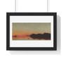 Twilight on the Sound, Darien, Connecticut, 1872, John Frederick Kensett, American,Twilight on the Sound, Darien, Connecticut, 1872, John Frederick Kensett, American- Premium Framed Horizontal Poster,Twilight on the Sound, American- Premium Framed Horizontal Poster, Premium Framed Horizontal Poster, Darien, Connecticut, 1872, John Frederick Kensett