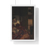 A Maid Asleep by Johannes Vermeer  ,  Premium Framed Vertical Poster,A Maid Asleep by Johannes Vermeer  -  Premium Framed Vertical Poster