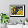 Houses at Murnau (1909) by Wassily Kandinsky , Premium Framed Horizontal Poster,Houses at Murnau (1909) by Wassily Kandinsky - Premium Framed Horizontal Poster