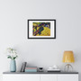 Houses at Murnau (1909) by Wassily Kandinsky , Premium Framed Horizontal Poster,Houses at Murnau (1909) by Wassily Kandinsky - Premium Framed Horizontal Poster