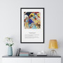 Improvisation No. 30 (1913) by Wassily Kandinsky (5) , Premium Framed Vertical Poster,Improvisation No. 30 (1913) by Wassily Kandinsky (5) - Premium Framed Vertical Poster