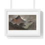 Jules Tavernier's Mountain landscape ,  Premium Horizontal Framed Poster,Jules Tavernier's Mountain landscape -  Premium Horizontal Framed Poster