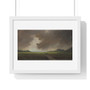 Jules Tavernier's Storm Clouds over Chicken Rock (1883) - Premium Horizontal Framed Poster,Jules Tavernier's Storm Clouds over Chicken Rock (1883) , Premium Horizontal Framed Poster