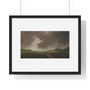 Jules Tavernier's Storm Clouds over Chicken Rock (1883) , Premium Horizontal Framed Poster,Jules Tavernier's Storm Clouds over Chicken Rock (1883) - Premium Horizontal Framed Poster