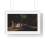 Oscar Björck's Still life with a leg of lamb and cabbage , Premium Horizontal Framed Poster,Oscar Björck's Still life with a leg of lamb and cabbage - Premium Horizontal Framed Poster