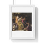 Johannes Vermeer’s Diana and her Nymphs (ca. 1653–1654) , Premium Horizontal Framed Poster,Johannes Vermeer’s Diana and her Nymphs (ca. 1653–1654) - Premium Horizontal Framed Poster