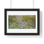 Water Lilies (1919) by Claude Monet, high resolution famous painting , Premium Framed Horizontal Poster,Water Lilies (1919) by Claude Monet, high resolution famous painting - Premium Framed Horizontal Poster,Water Lilies (1919) by Claude Monet, high resolution famous painting - Premium Framed Horizontal Poster