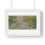 Water Lilies (1919) by Claude Monet, high resolution famous painting , Premium Framed Horizontal Poster,Water Lilies (1919) by Claude Monet, high resolution famous painting - Premium Framed Horizontal Poster,Water Lilies (1919) by Claude Monet, high resolution famous painting - Premium Framed Horizontal Poster